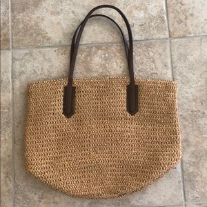Never used J. Crew straw tote